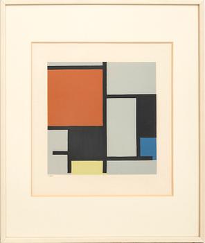 Piet Mondrian, serigrafi numrerad 174/300.