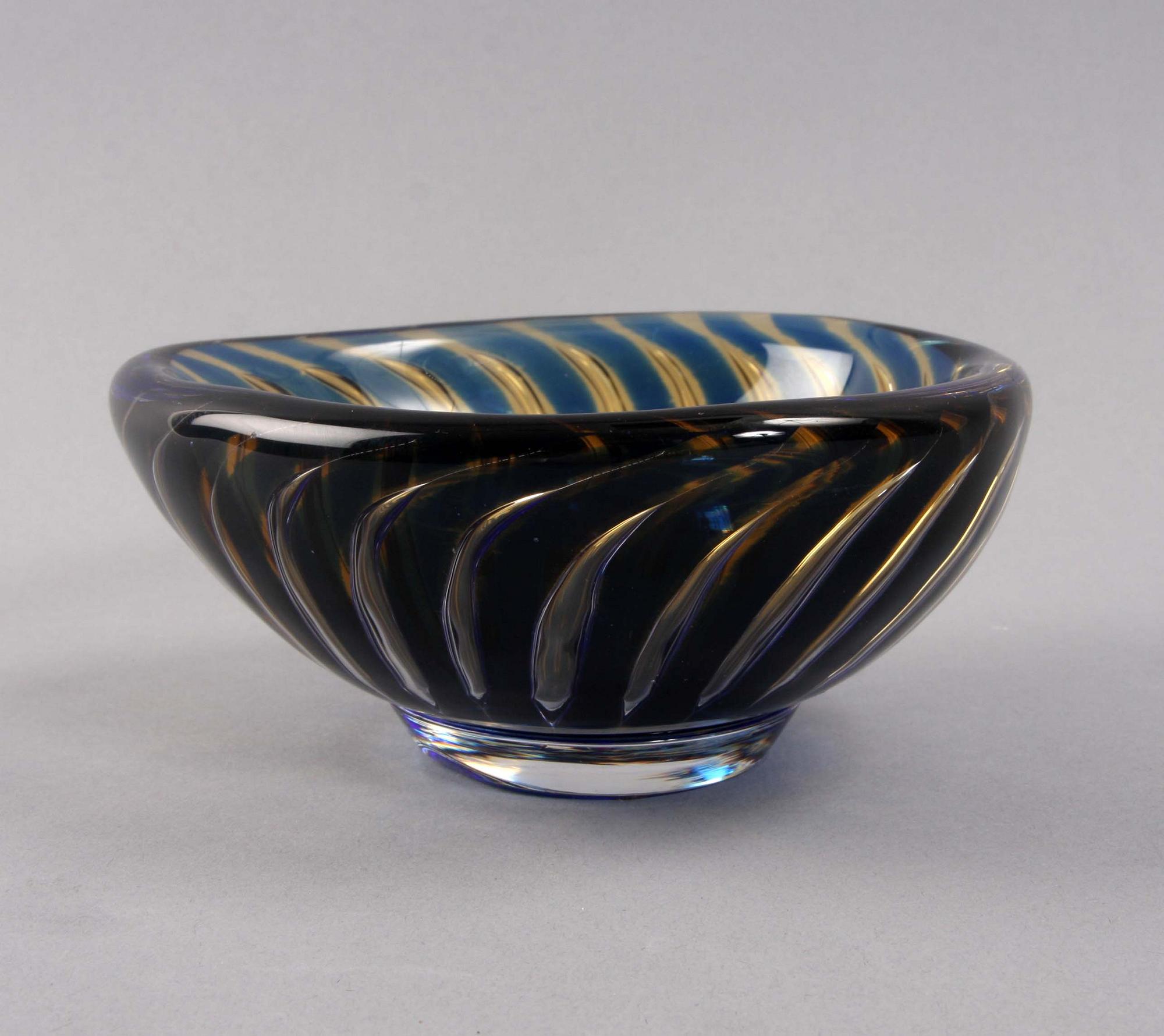 SKÅL, glas, Ariel Nr 1711 E, Edvin Öhström, Orrefors 1952.