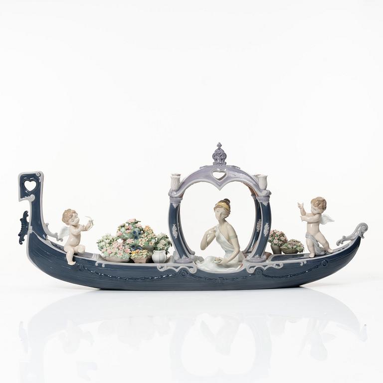 Juan Ignacio Aliena, figurin, "Gondola of Love", Lladró, Spanien.