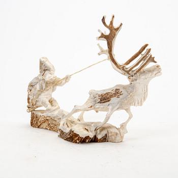 Erik Norberg, Skulptur, hornarbete, signerad och daterad E.N. -82.