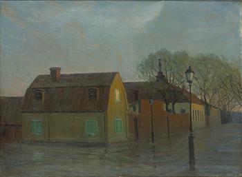 Aron Gerle, "Skymning, Gotlandsgatan".