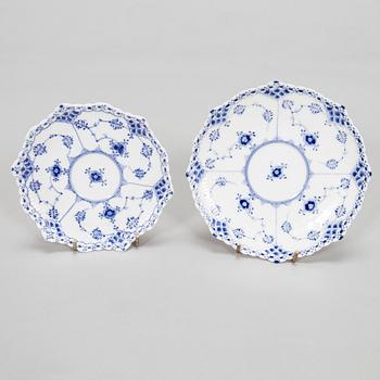 A set of thirty-two 'Musselmalet' porcelain pieces, Royal Copenhagen, Denmark.