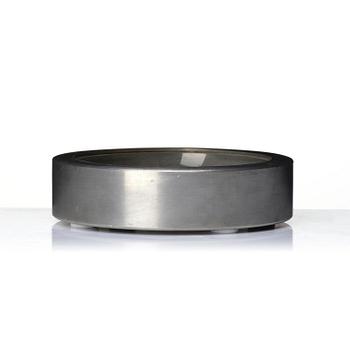 Firma Svenskt Tenn, a pewter and glass ashtray/bowl, Stockholm, 1950.
