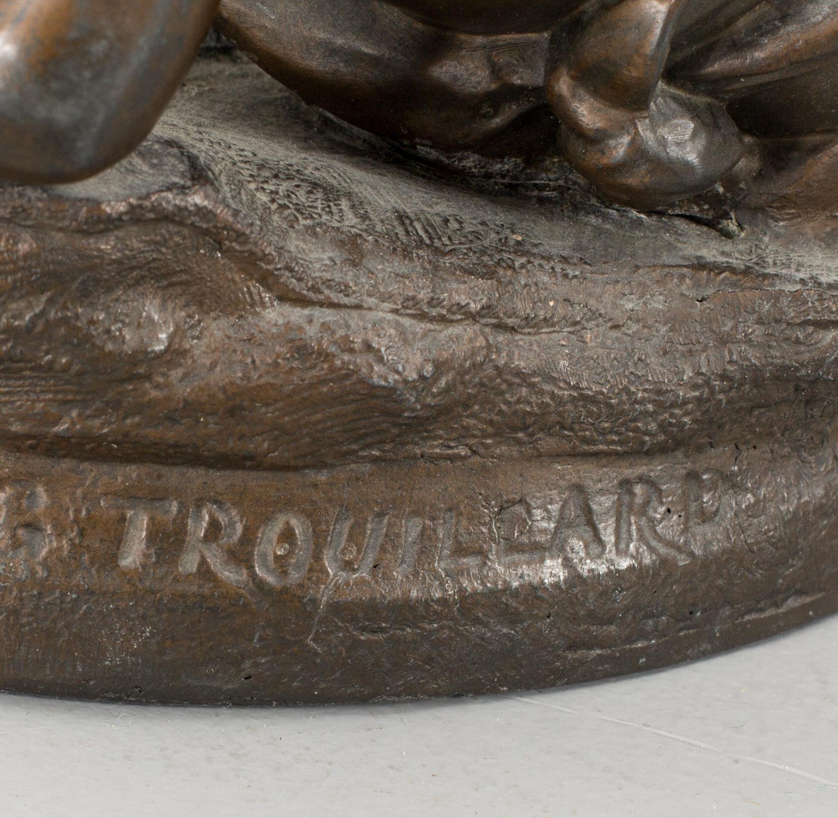 Gustave Trouillard, efter skulptur Kvinna med putti och ymnighetshorn.