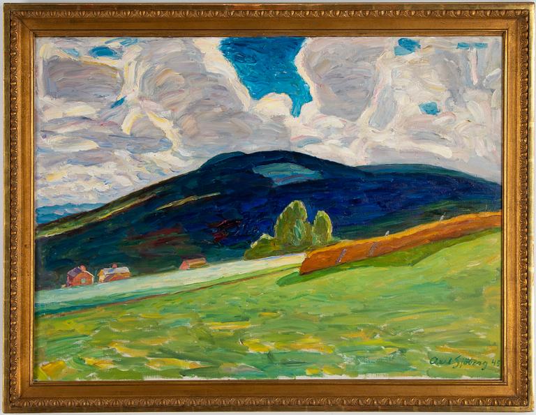 Axel Sjöberg, oil on canvas, signed and dated -45.