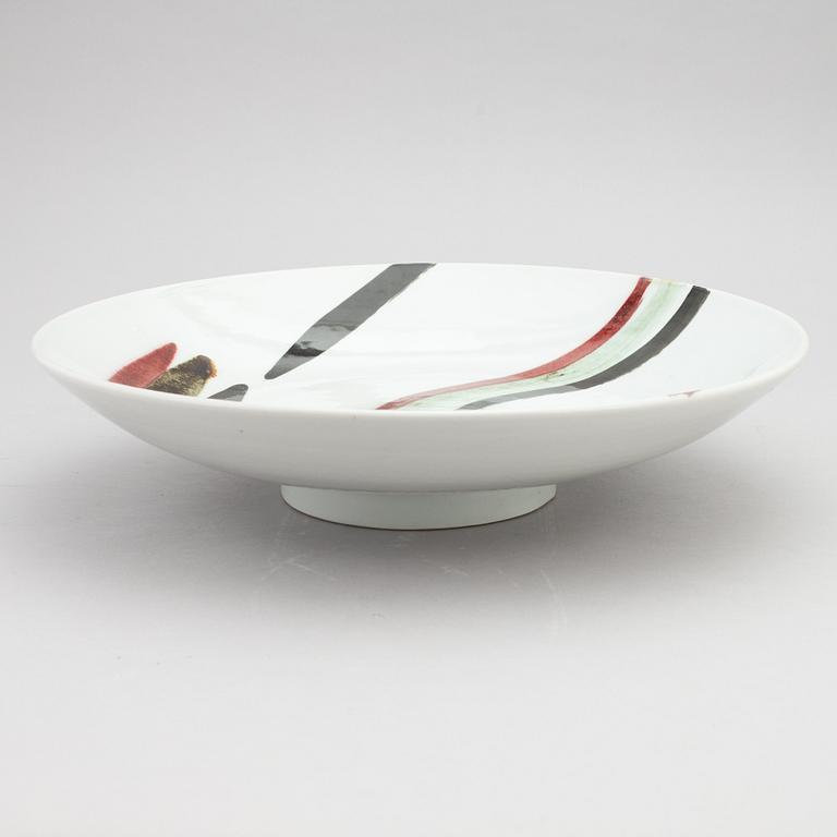 Carl-Harry Stålhane, a ceramic charger, Designhuset, Sweden 1980's.