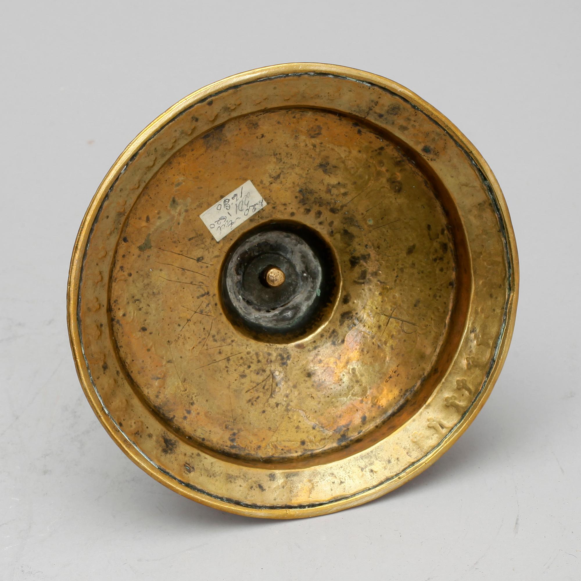 LJUSSTAKE, mässing, barock, 1700-tal.