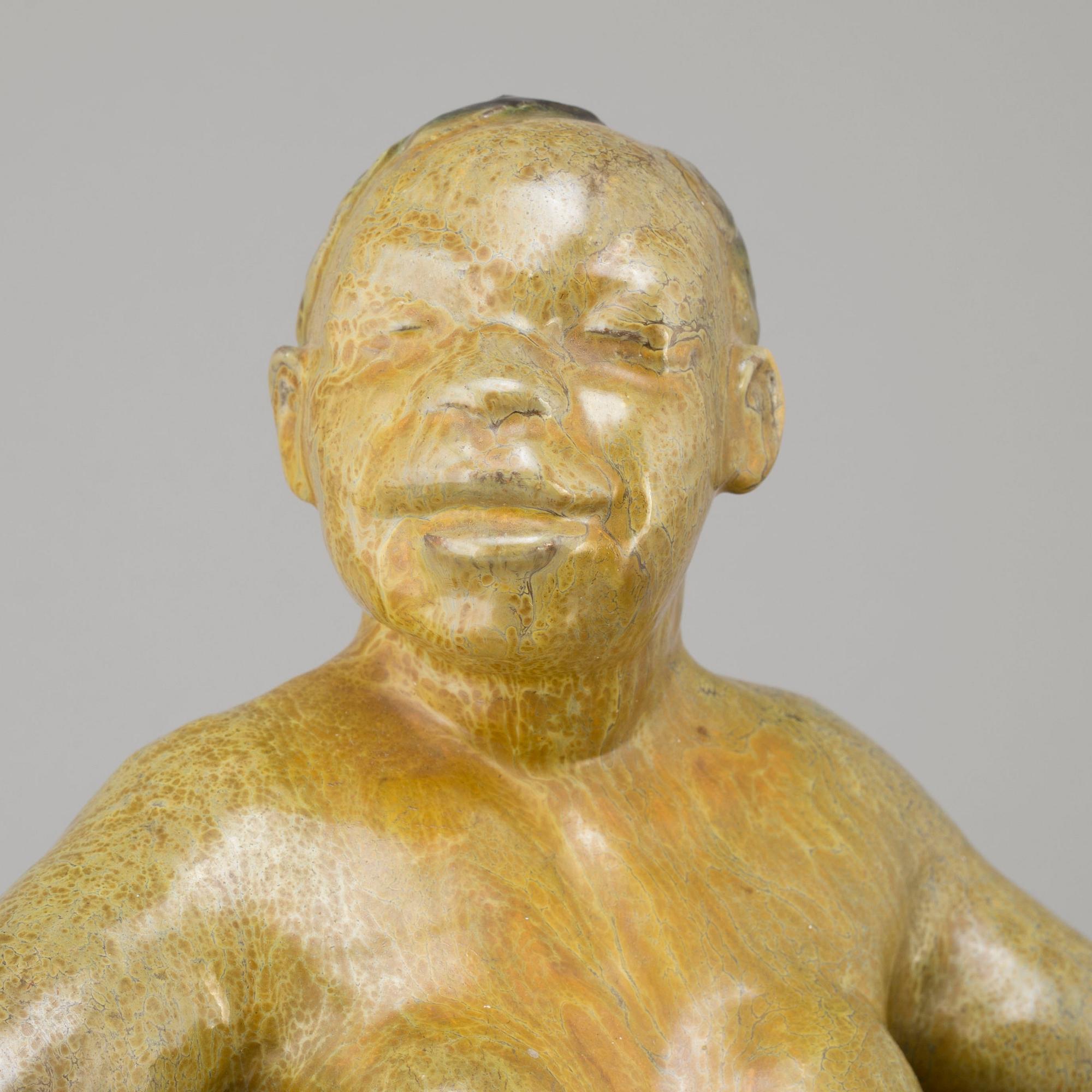 ALLAN EBELING, a sculpture, earthenware, signed A Ebeling and dated 1935.