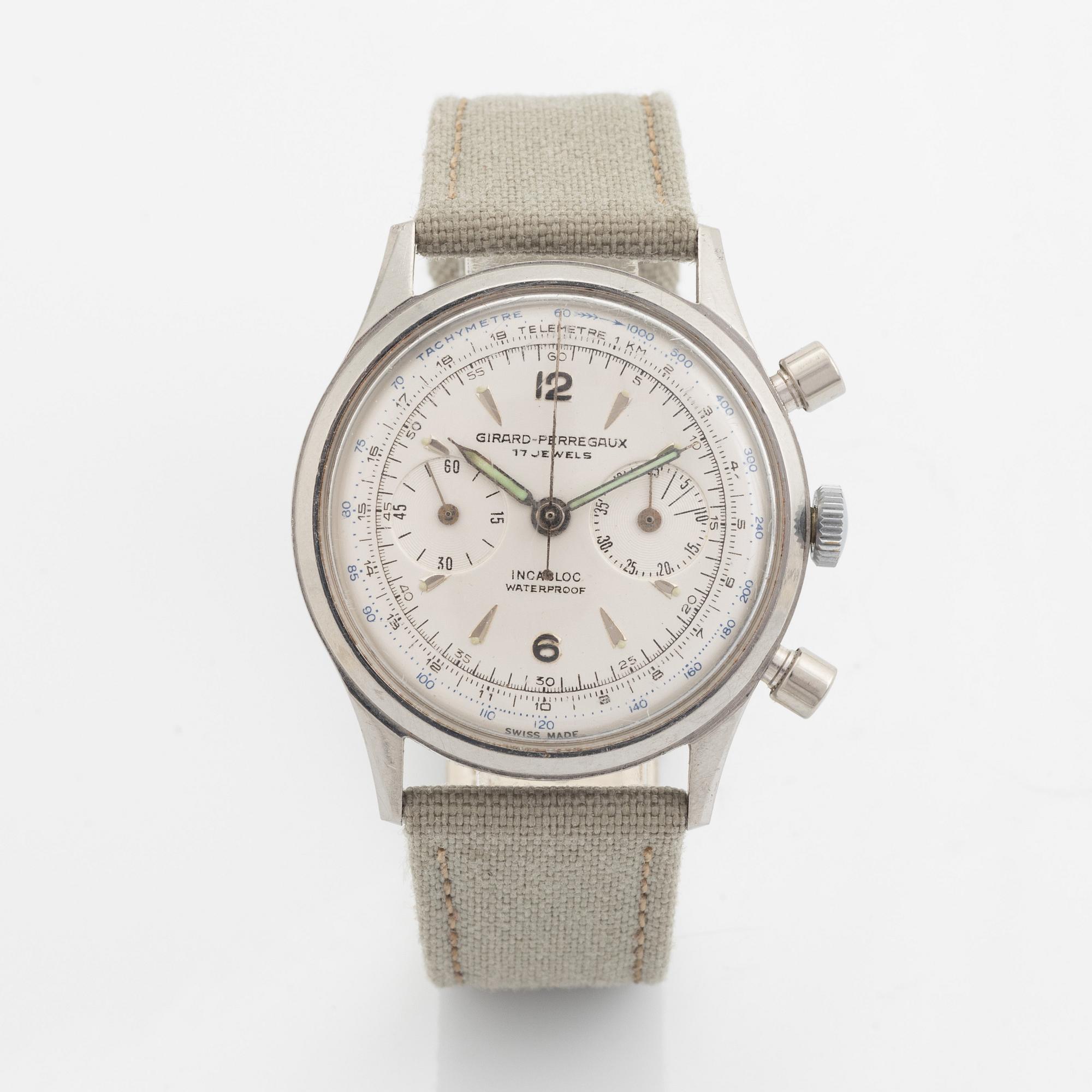 Girard-Perregaux, chronograph, wristwatch, 37 mm.