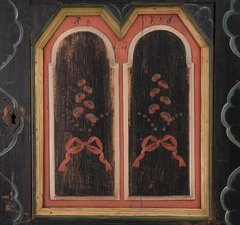 Skänkskåp, allmoge, Järvsö, Hälsingland, märkt 1817.