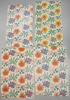 GARDINER, 5 våder, "Aralia", Josef Frank, firma Svenskt Tenn, 1900-talets andra hälft.