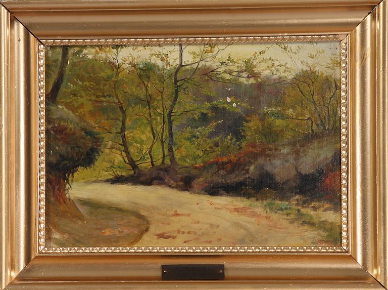 OKÄND KONSTNÄR, olja på duk, 1900-talets början.