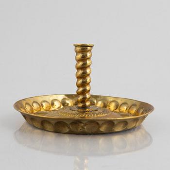 Ljusplåt / Ljusstake, Sverige, omkring år 1700, Barock.