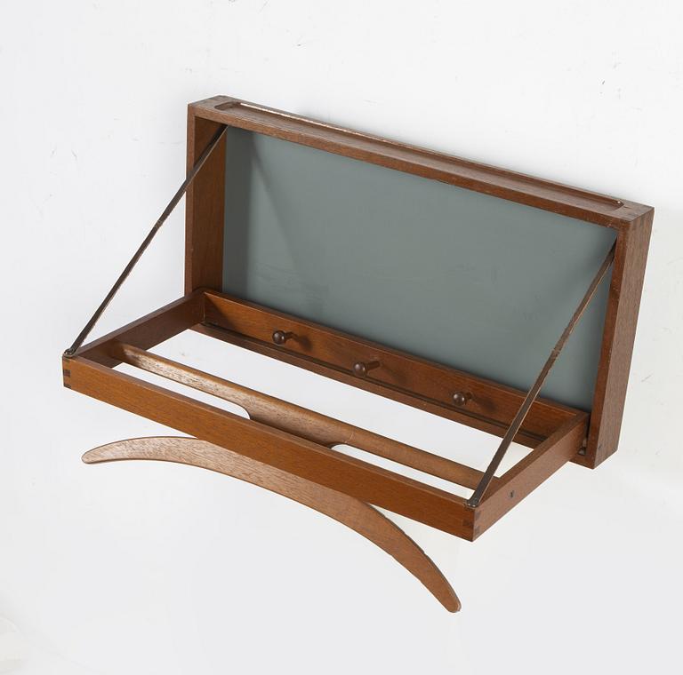 Adam Hoff and Poul Östergaard, an oak coat hanger, Virum Möbelsnickeri, Denmark, mid 20th Century.