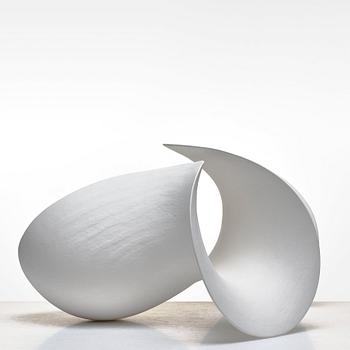 Eva Hild, a white stoneware sculpture "Skärva", Sweden 2006.