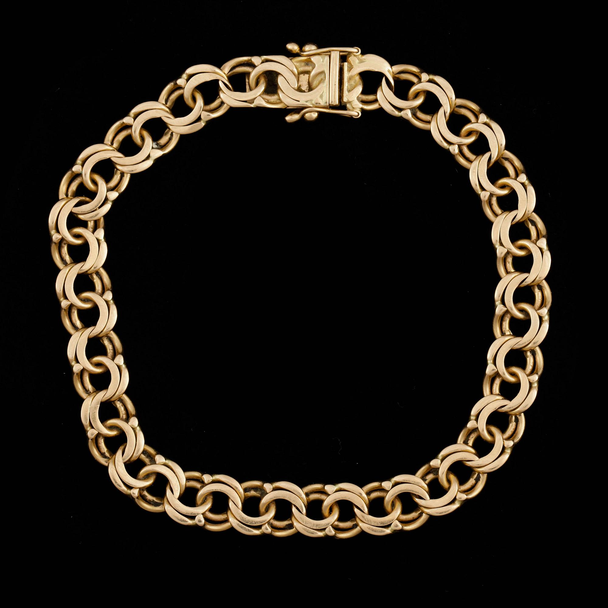 ARMBAND, 18k guld. Vikt ca 23,5 gram.