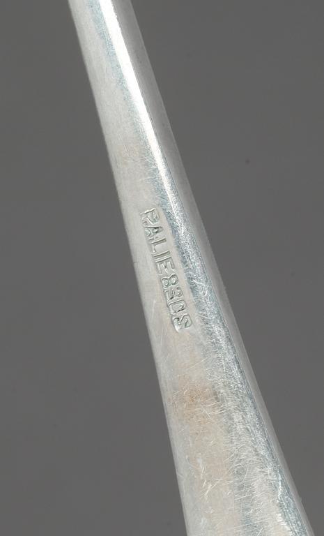 PARTI SKEDAR, silver, mest Norge och P.A. Lie, David Andersen, K. Bingen, 1800-1900-tal. Tot ca 1300 gram.