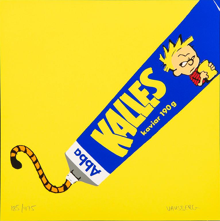 Ove Vaksberg, screen print, signed, numbered 185/475.