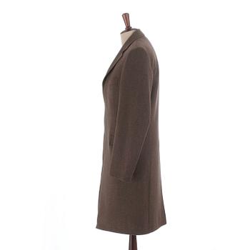 PARK HOUSE, a brown wool coat / covert coat, size 48.