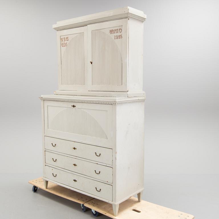 A early 19th century Gustavian cupboard.