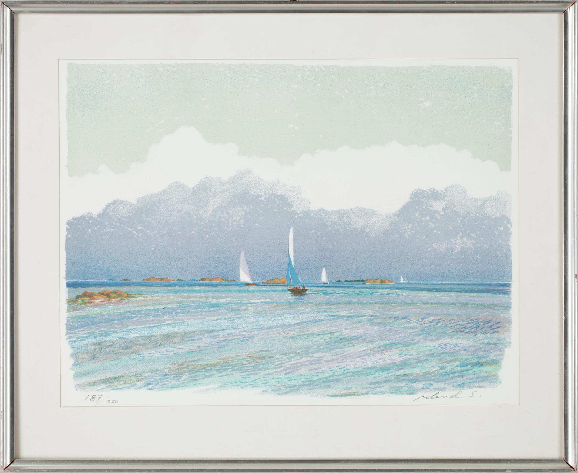 ROLAND SVENSSON, färglitografi, sign o numr 187/350.