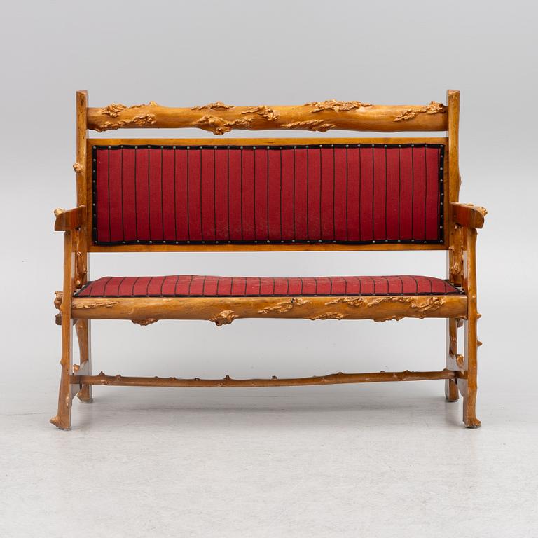 Furniture set, bentwood, 6 pieces, first half of the 20th century.