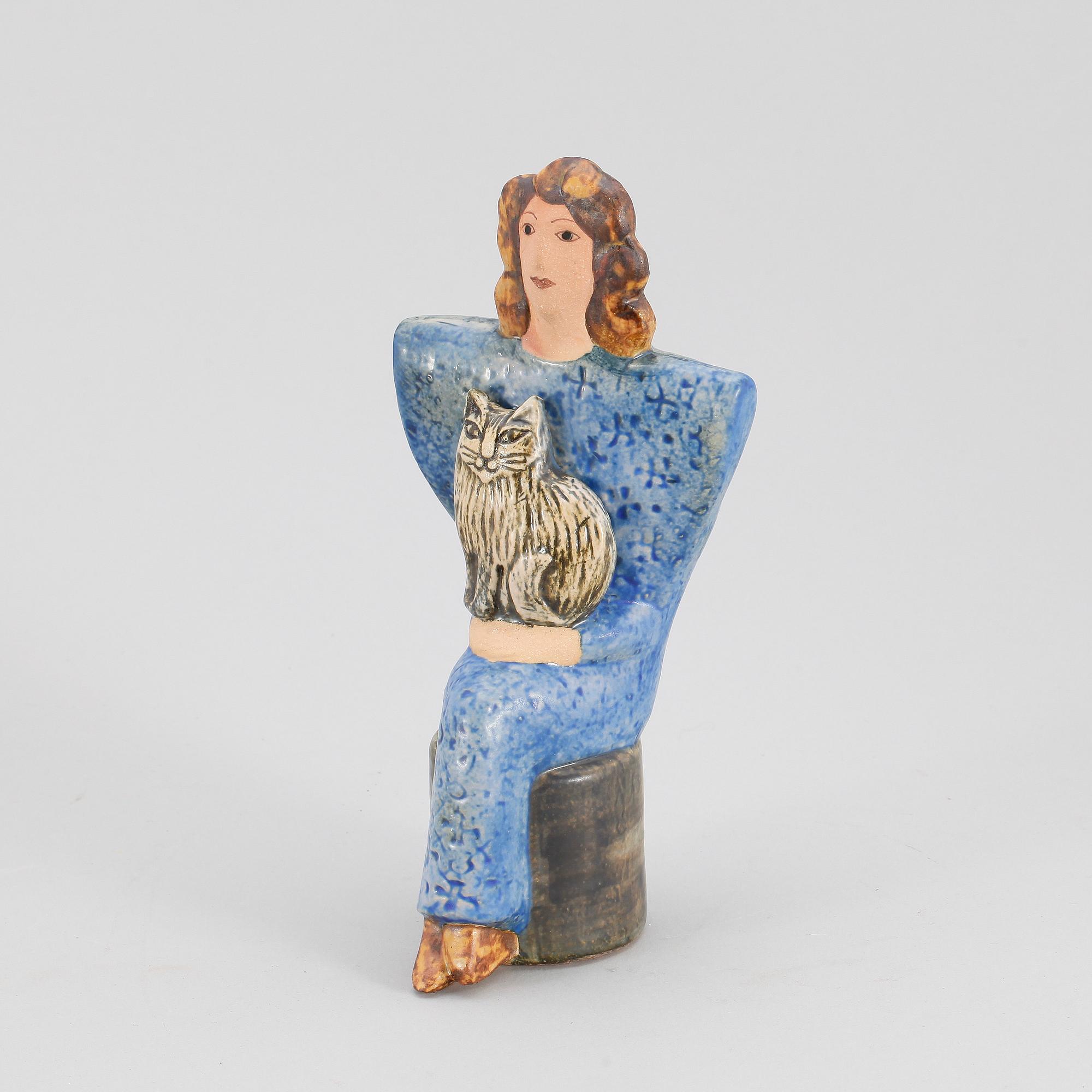 FIGURIN, keramik, Lisa Larson, Gustavsberg.