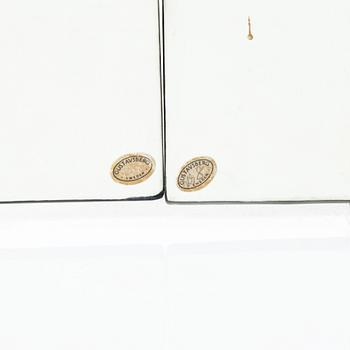 Lisa Larson, two stoneware wall reliefs, Gustavsberg.