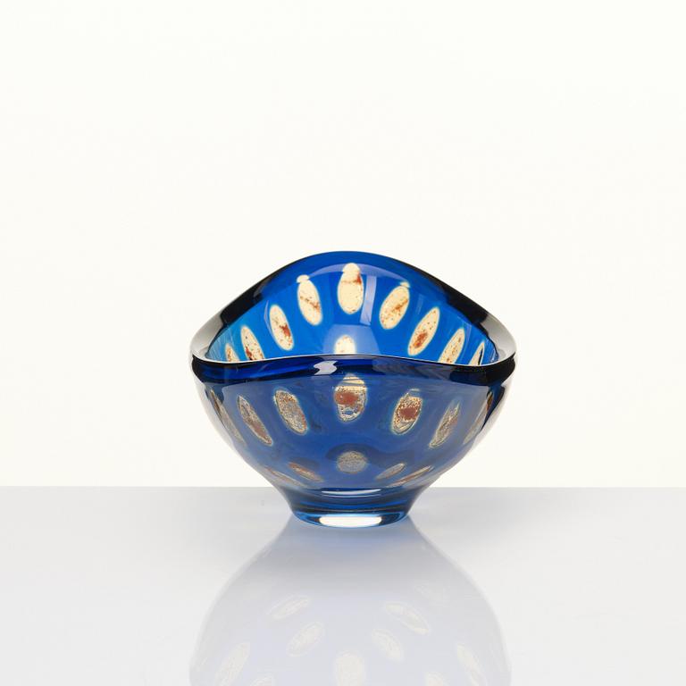 Sven Palmqvist, a "Ravenna" glass bowl, Orrefors 1963, nr 2209.