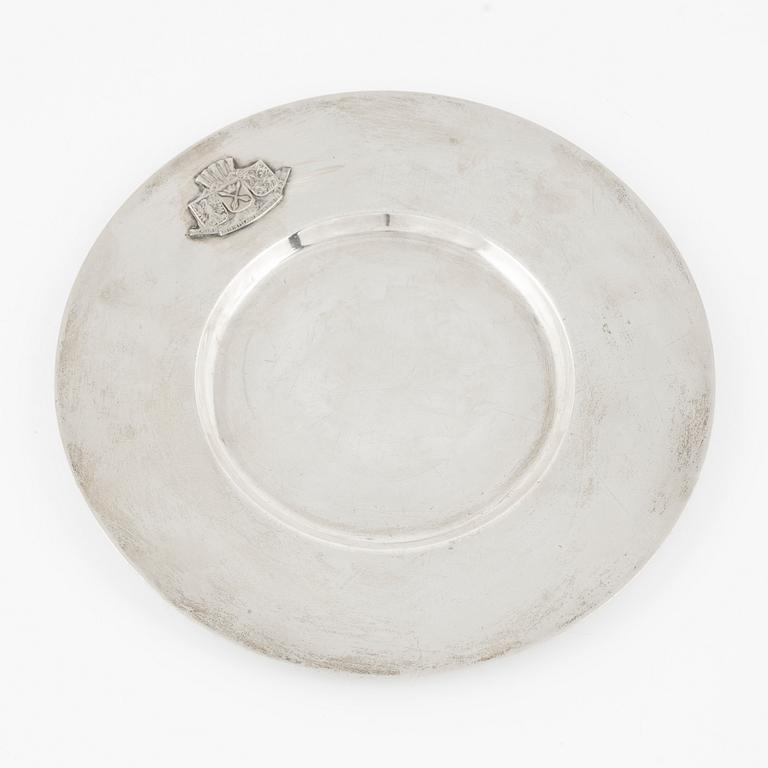 A Borgila sterling silver plate.