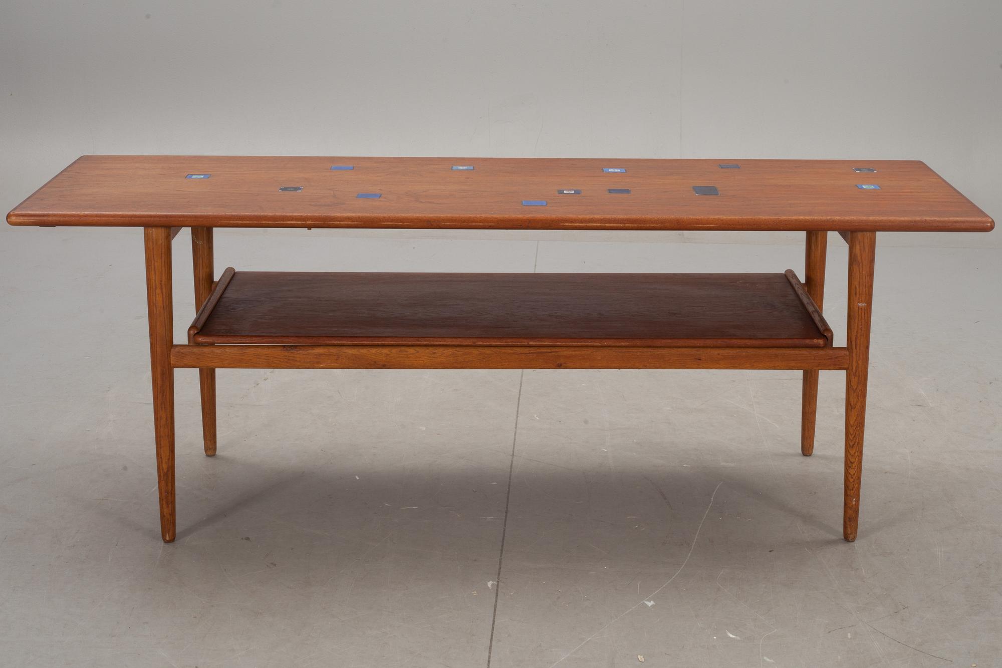 SOFFBORD, teak, troligen Danmark, 1960-tal.