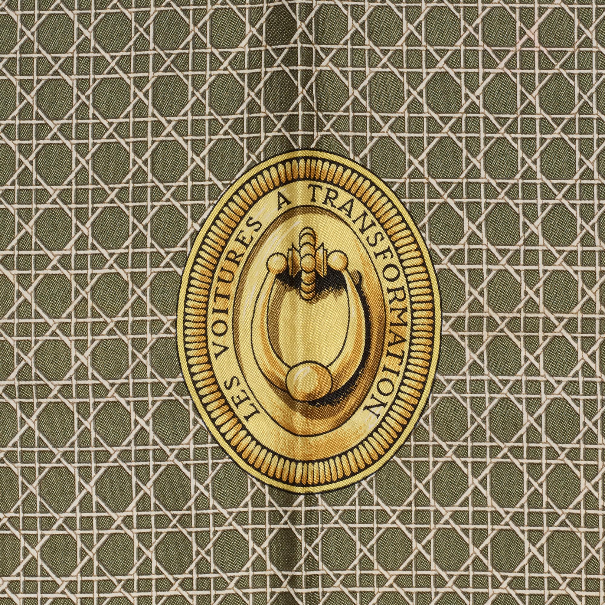 Hermès, scarf, "Les Voitures a Transformation".