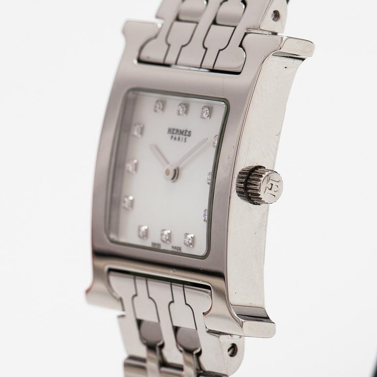 HERMÈS, Heure H, wristwatch, 21-25 x 30 mm.