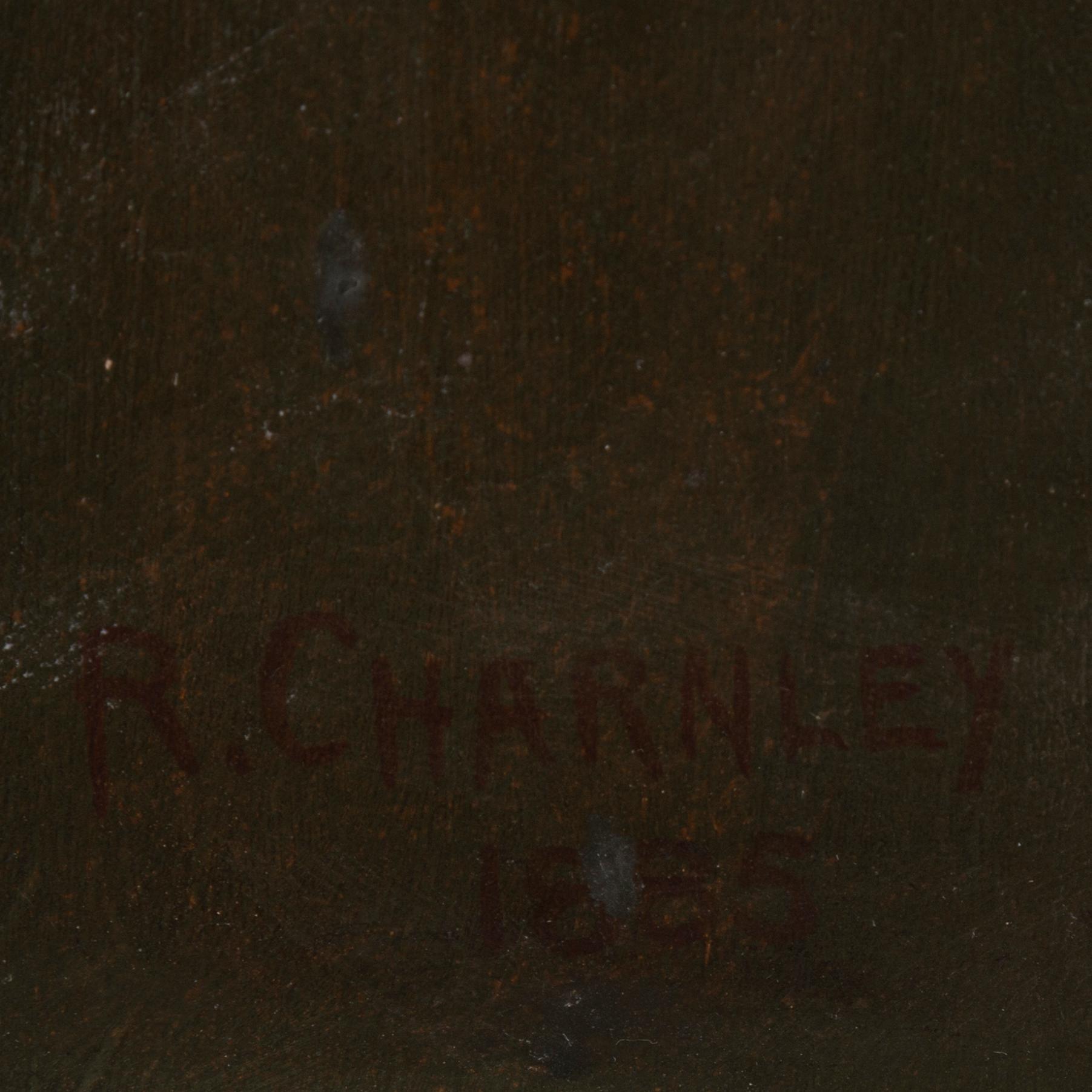 OKÄND KONSTNÄR 1800/1900-TAL, signerad R. Charnley och daterad 1885.