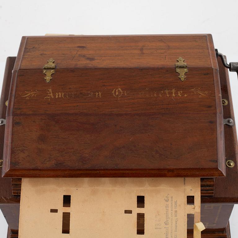 The American Organette Scroll Music Box, Canada, late 19th century.