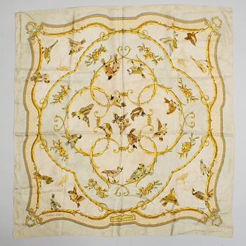Hermès, scarves, 2 st, bl a "La Cle des Champs".