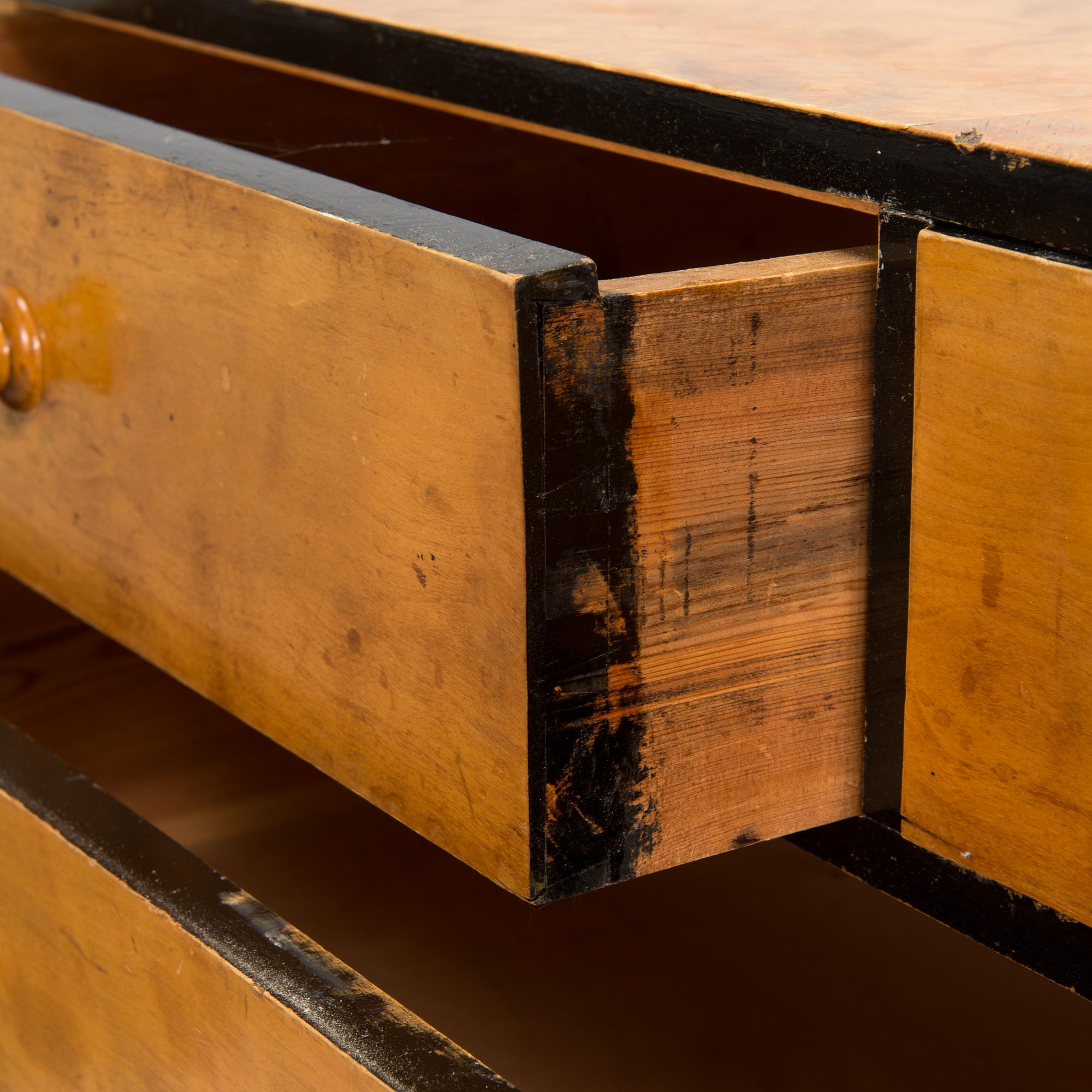 A 1930s chest of drawers.