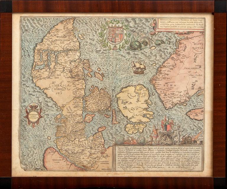 Marcus Jordan, map for Ggeorg Braun & Frans Hogenberg 'Civitates Orbis Terrarum', Cologne ca 1585-90.