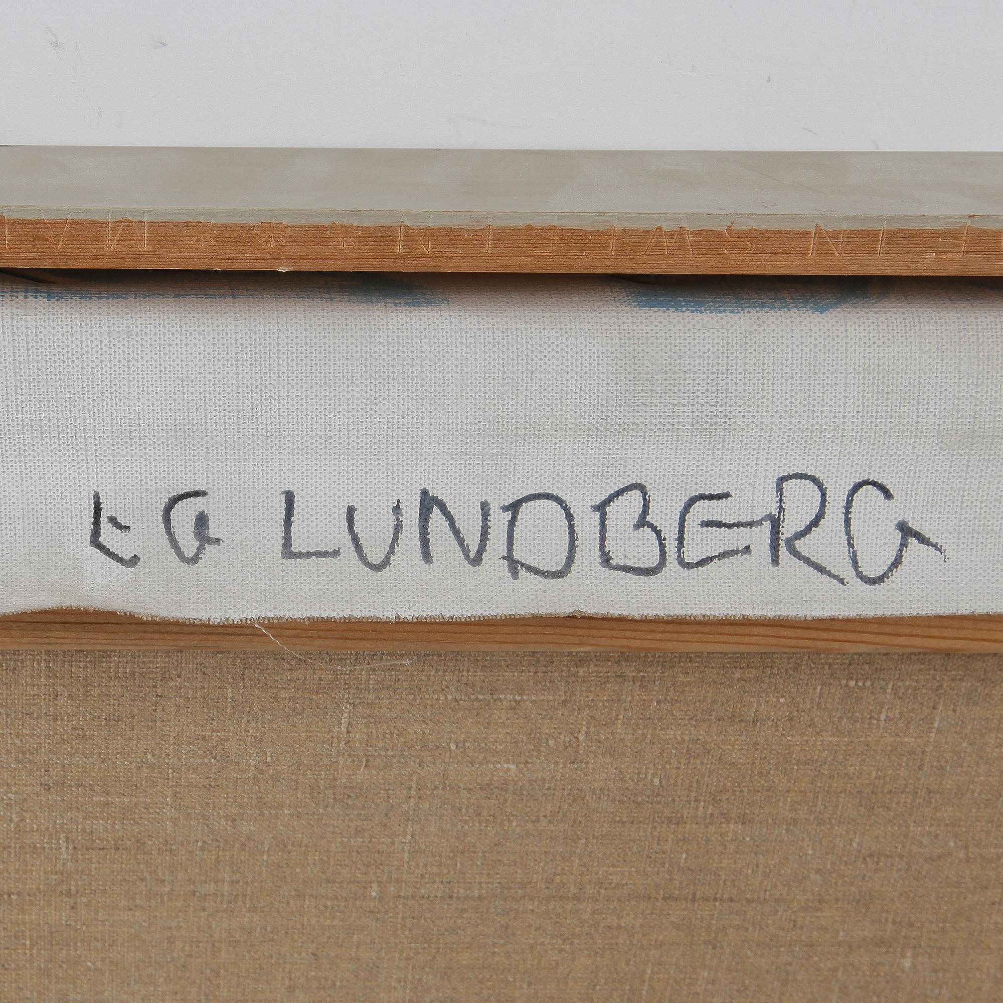 LG LUNDBERG, olja och blandteknik på duk. Signerad och daterad 1970 a tergo.