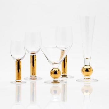 Gunnar Cyrén, Glass service, 31 pieces, "Nobel", Orrefors.