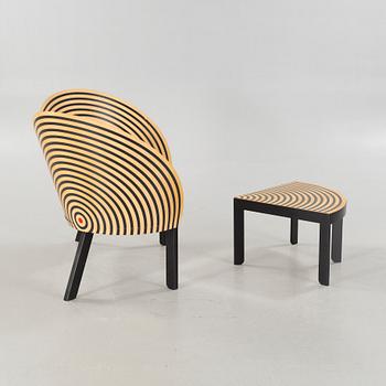 A bench and a table called "Bench for two" / 2600 & 2601, designed approx 1989 by Nanna Ditzel, by Frederica Stolefabrik.