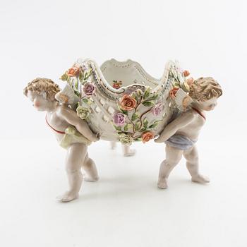 Goblet on foot Rococo style Germany mid 20th century porcelain.