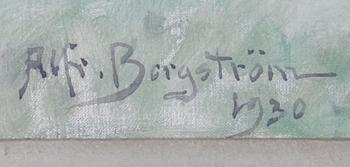 ALFRED BERGSTRÖM, olja på duk. Sign och dat 1930.