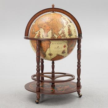 A globe bar cabinet, Zoffoli, Italy, end of the 20th century.