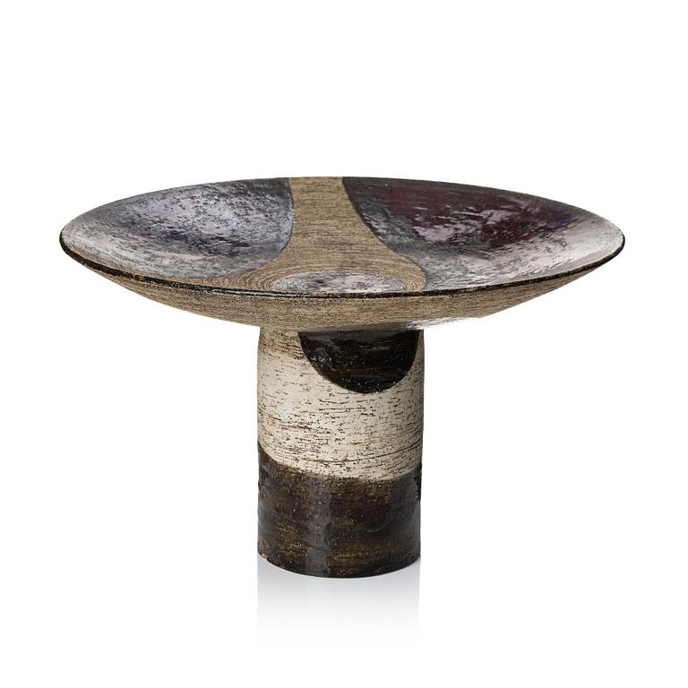 Sylvia Leuchovius, a unique stoneware centrepiece, Rörstrand, Sweden 1950s-60s, nr 879d.