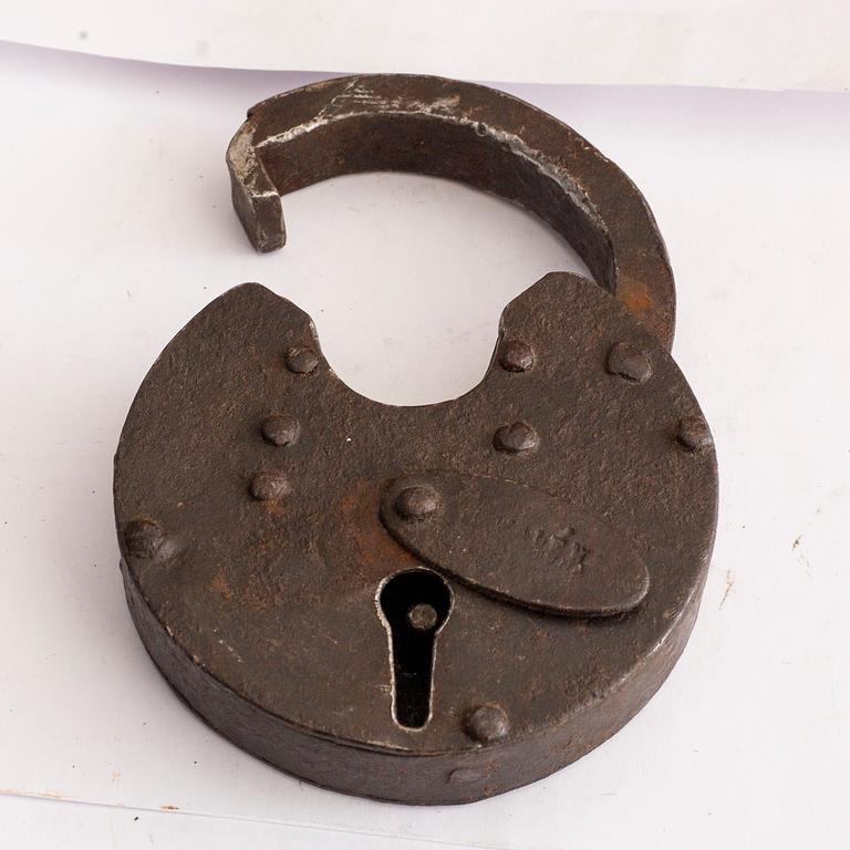 A §9th century metal chest.