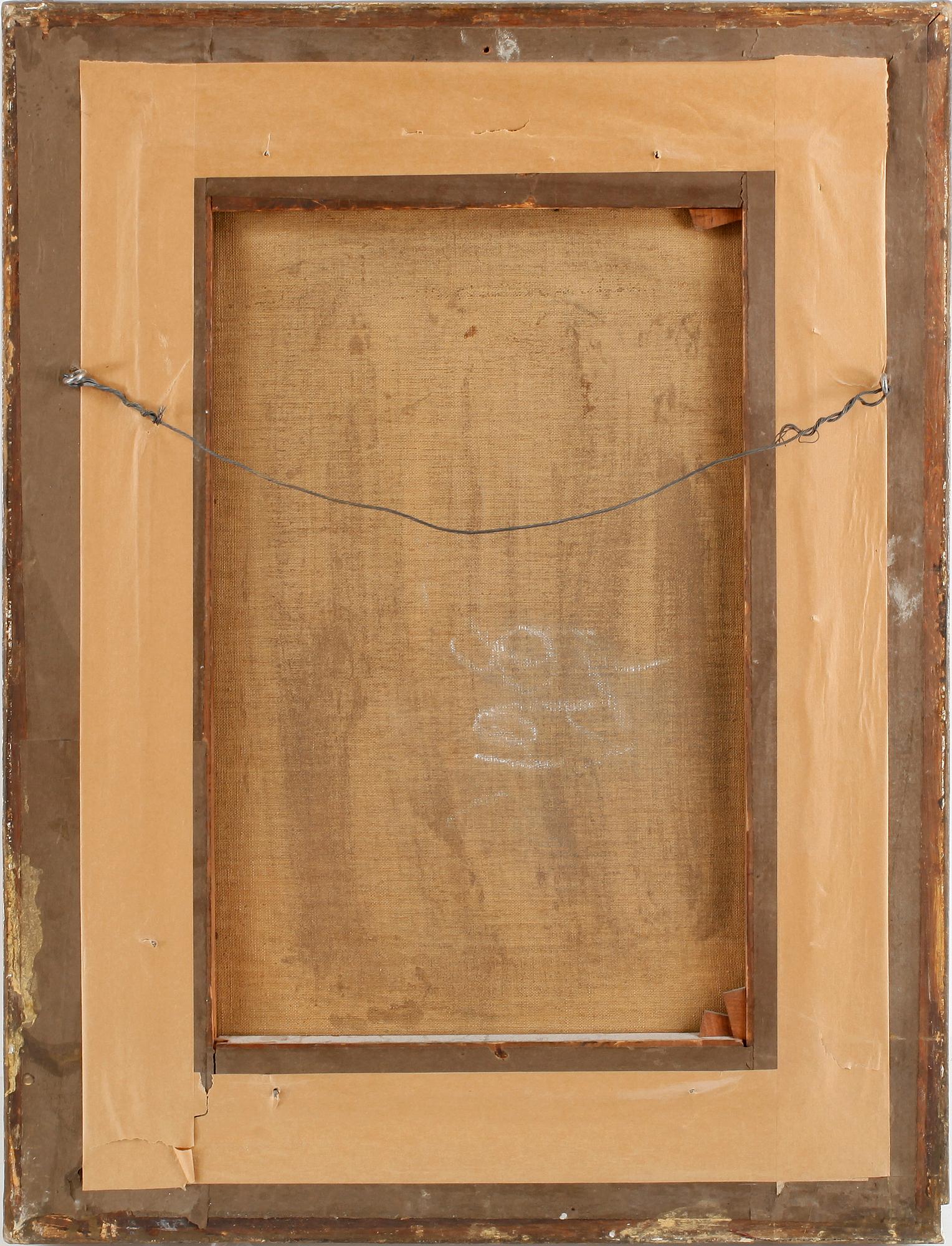 OKÄND KONSTNÄR, olja, ej signerad. Omkring sekelskiftet 1900.