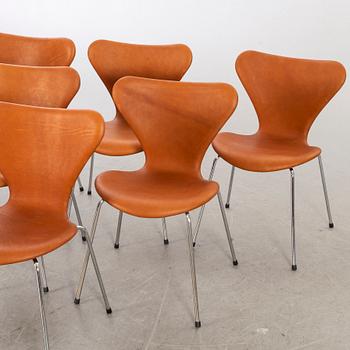 ARNE JACOBSEN,  6 st "Sjuan" för Fritz Hansen.