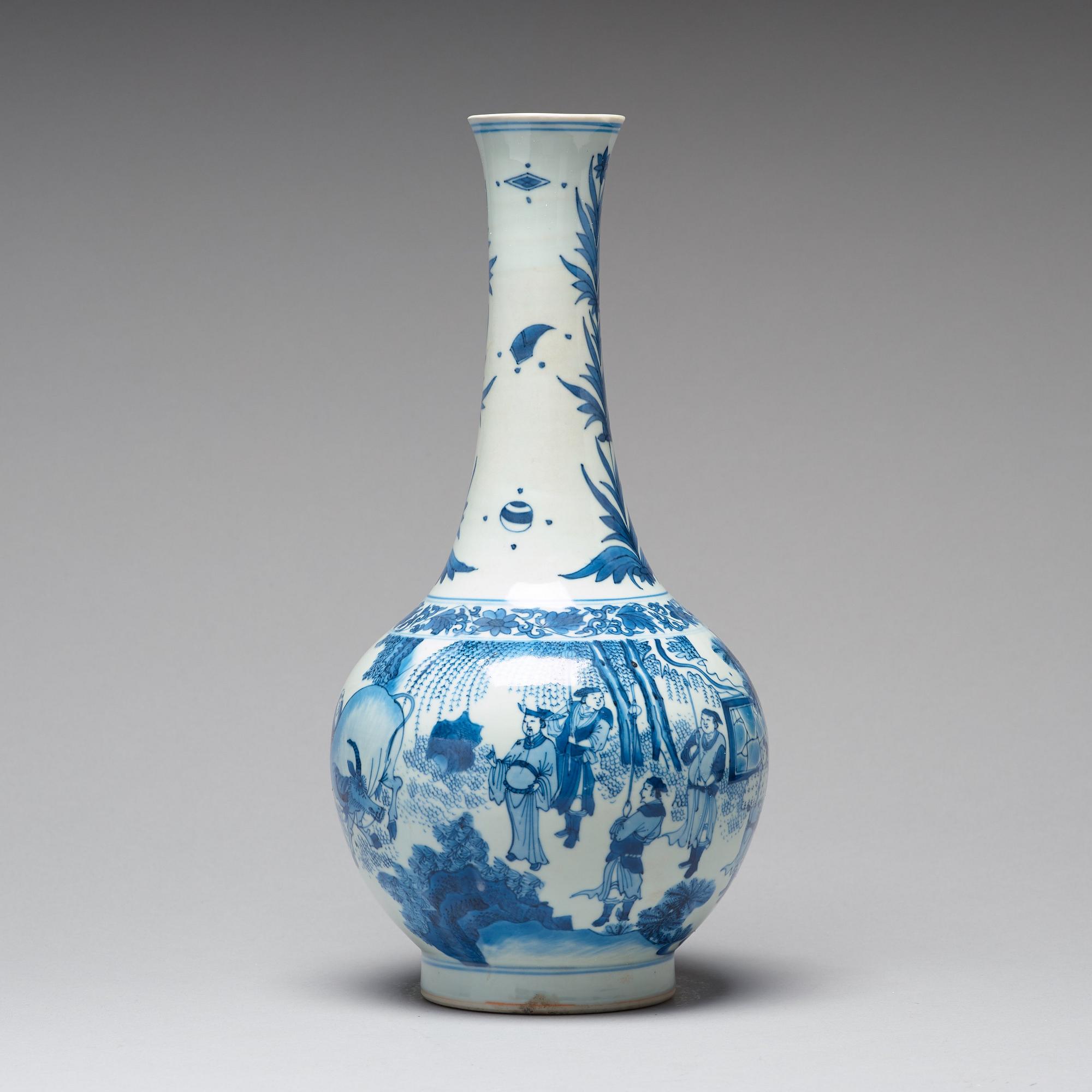 VAS, porslin. Transition, 1600-tal, Chongzhen (1635-44).