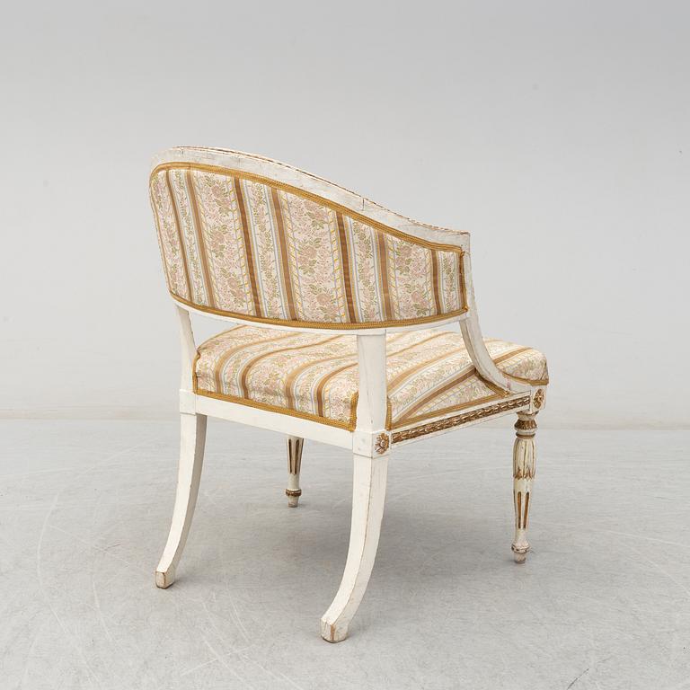 A late 19th century easy chair.